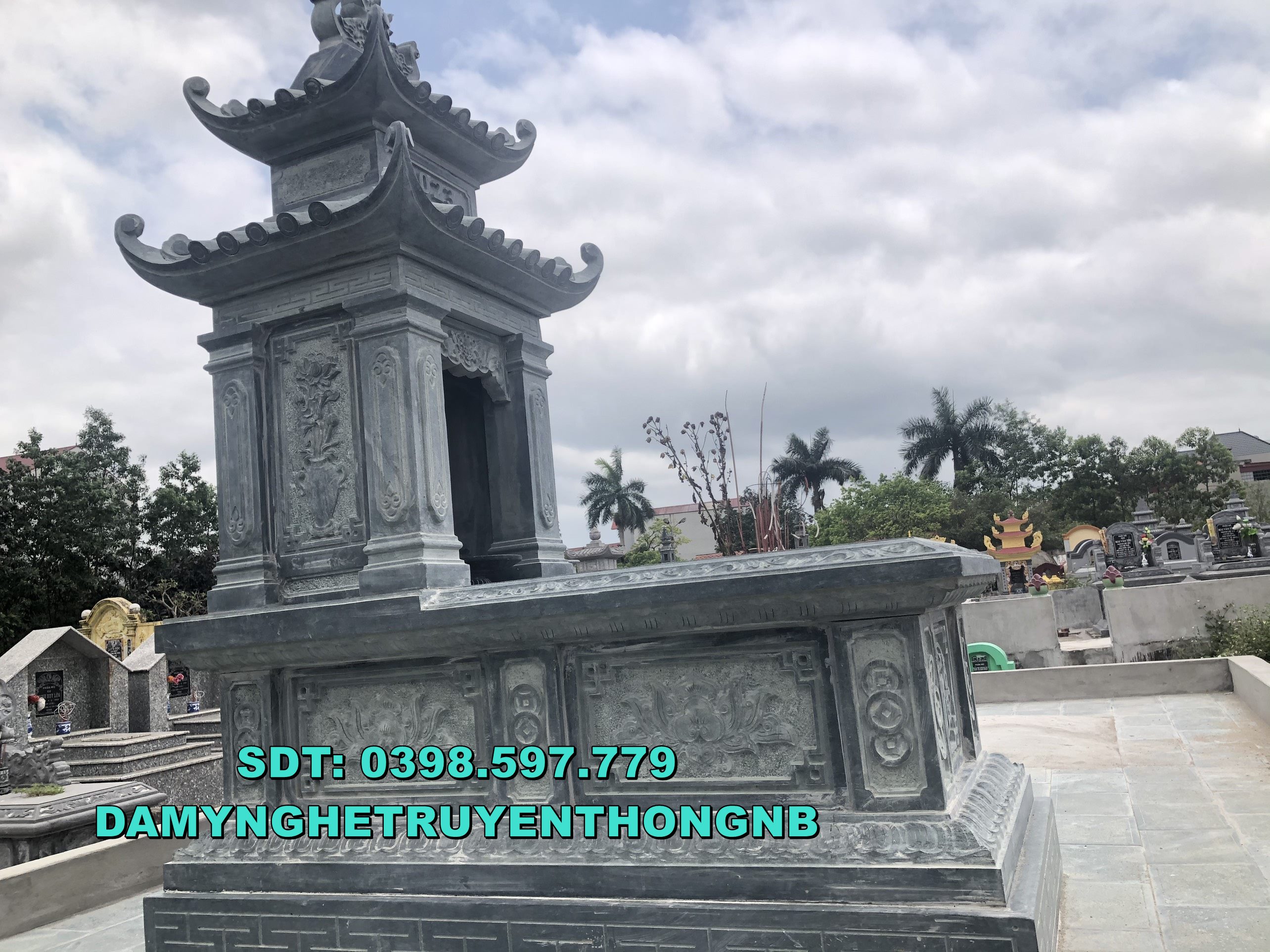 lắp đặt mộ hậu bành đá đẹp tại đông anh hà nội