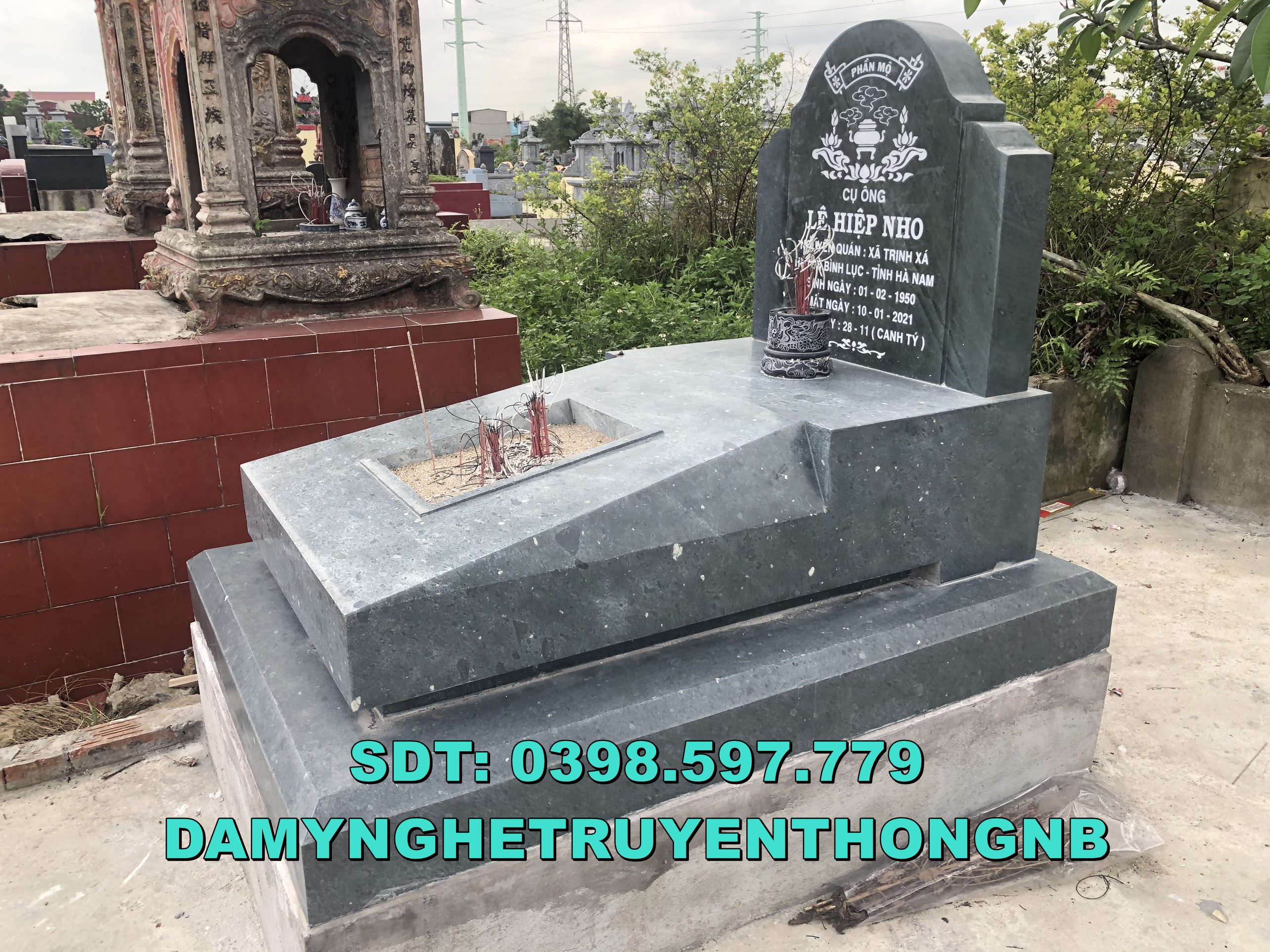 lắp đặt mộ hậu bành đá đẹp tại đông anh hà nội