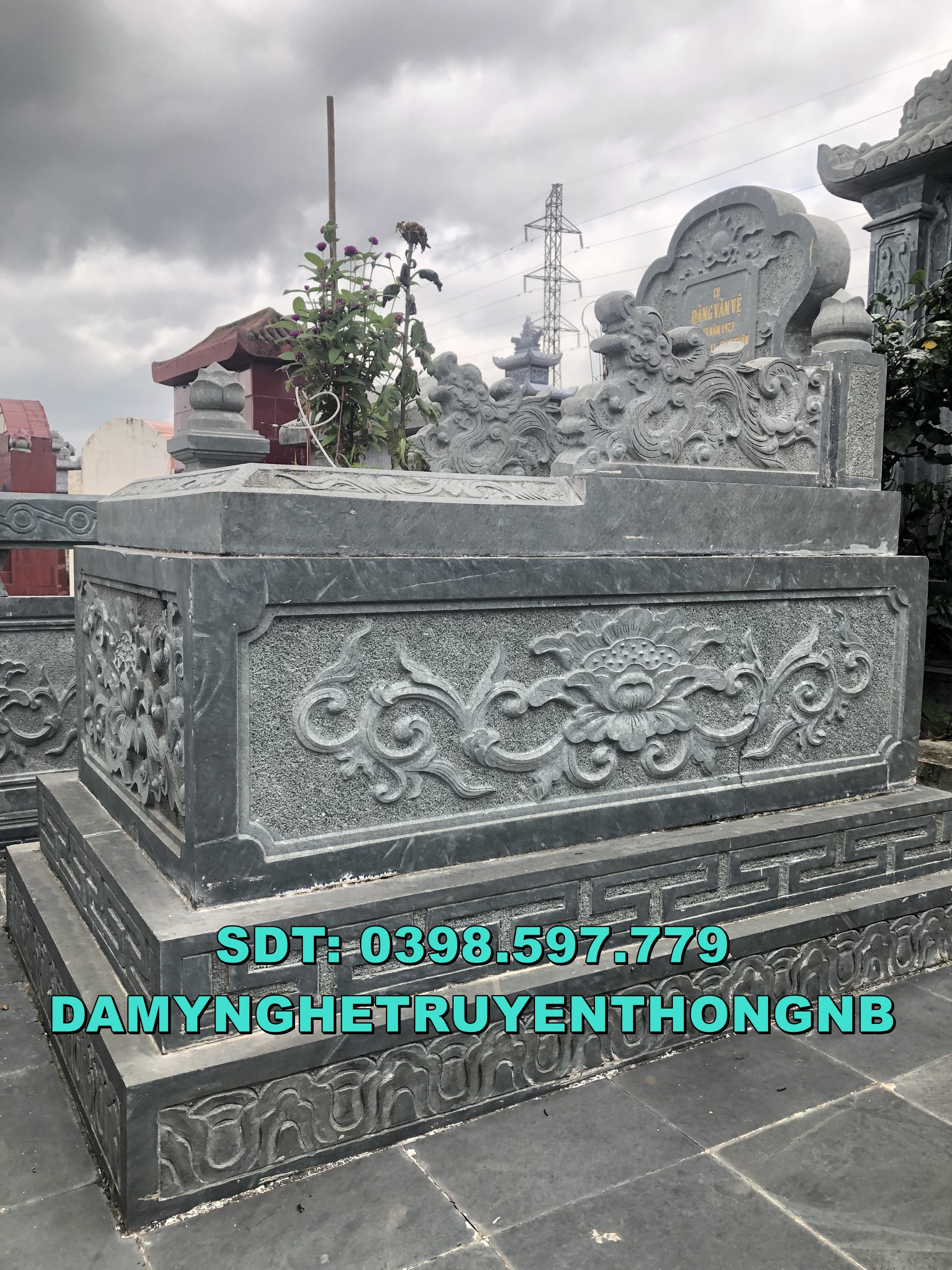 lắp đặt mộ hậu bành đá đẹp tại đông anh hà nội
