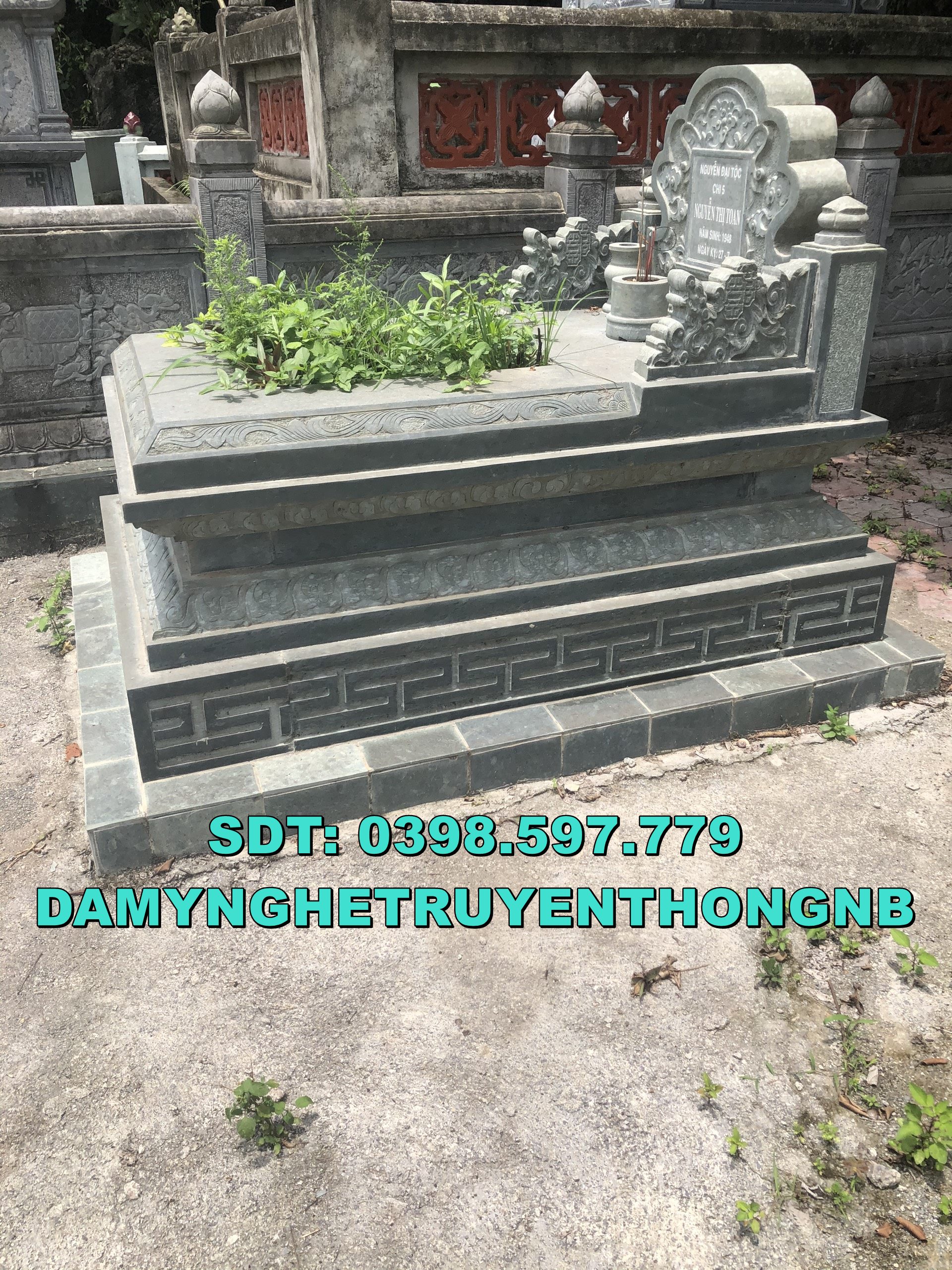 mộ tam cấp,mộ tam sơn đá đẹp đặt tại long an