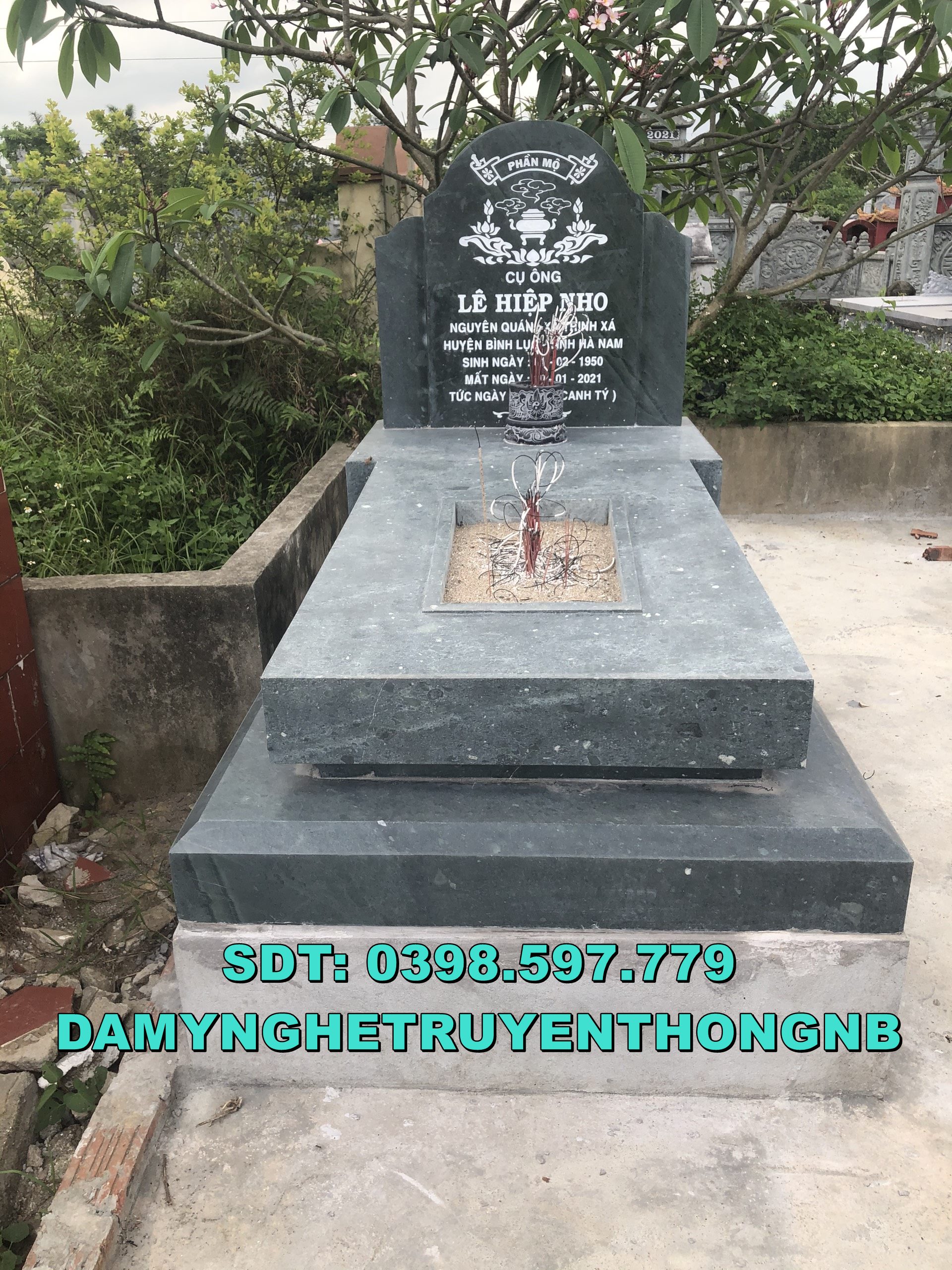 mộ tam cấp,mộ tam sơn đá đẹp đặt tại long an
