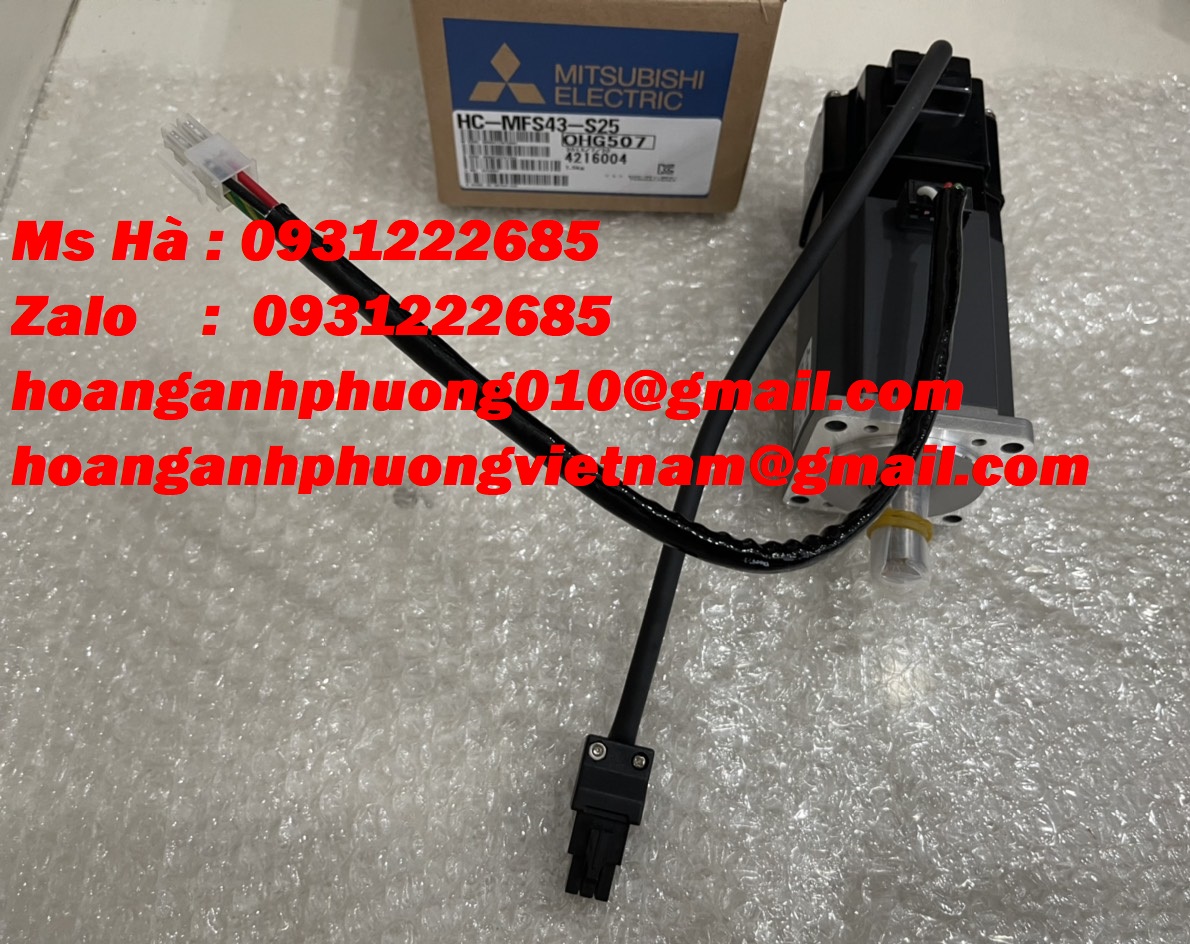 Servo nhập khẩu hàng mới dòng mitsubishi HC-MFS43-S25