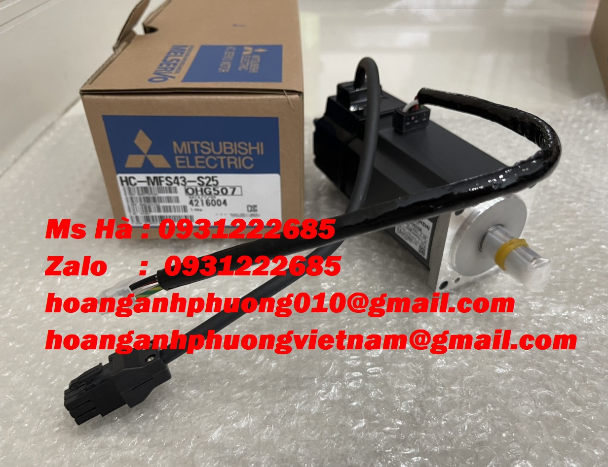 Servo nhập khẩu hàng mới dòng mitsubishi HC-MFS43-S25