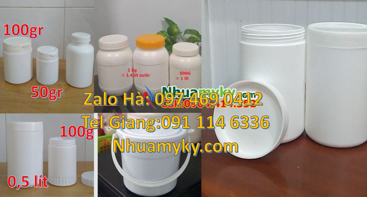 hũ nhựa đựng mỹ phẩm,hũ nhựa hdpe 500g đựng bột mì,hũ nhựa hdpe giá rẻ