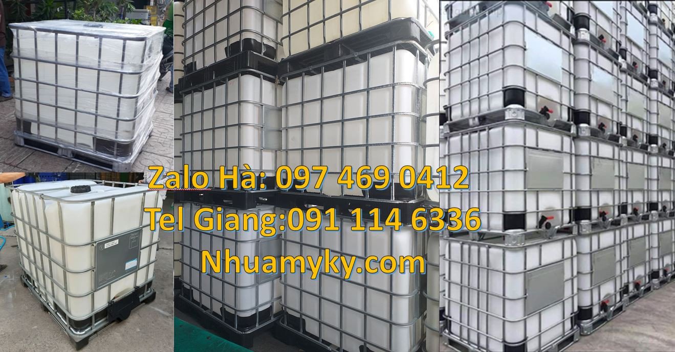 tank ibc 1000l đựng hóa chất,thùng ibc 1200l đựng nước sạch,tank nhựa