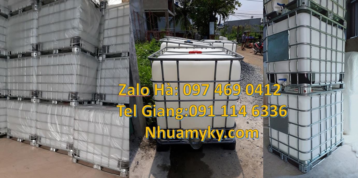 tank ibc 1000l đựng hóa chất,thùng ibc 1200l đựng nước sạch,tank nhựa