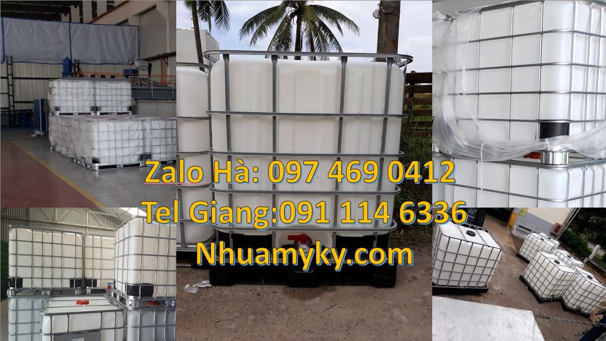tank ibc 1000l đựng hóa chất,thùng ibc 1200l đựng nước sạch,tank nhựa