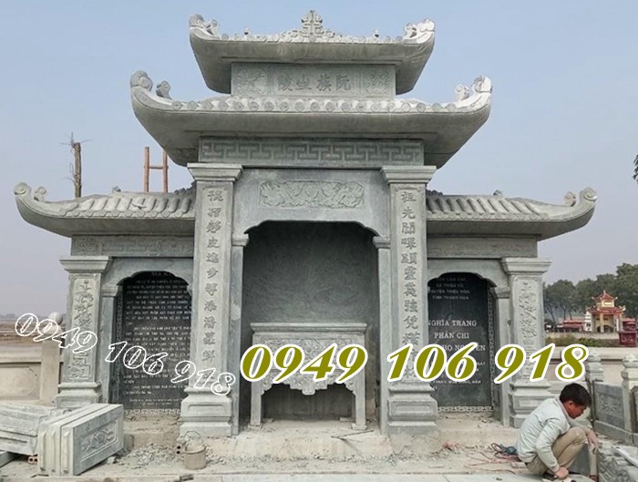 Mẫu nhà bia mộ bằng đá tại thiết kế chuẩn phong thuỷ 2023
