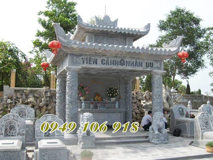 Mẫu nhà bia mộ bằng đá tại thiết kế chuẩn phong thuỷ 2023
