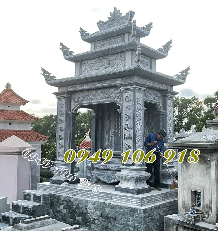Mẫu nhà bia mộ bằng đá tại thiết kế chuẩn phong thuỷ 2023
