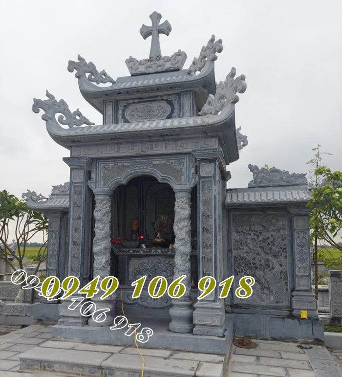 Mẫu nhà bia mộ bằng đá tại thiết kế chuẩn phong thuỷ 2023