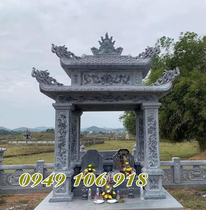 Mẫu nhà bia mộ bằng đá tại thiết kế chuẩn phong thuỷ 2023