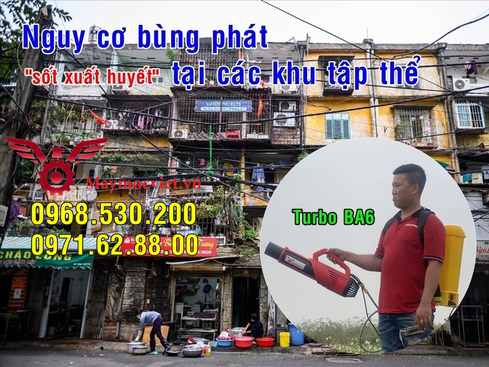Thiết bị phun khử khuẩn diệt muỗi bảo vệ môi trường Turbo BA-6