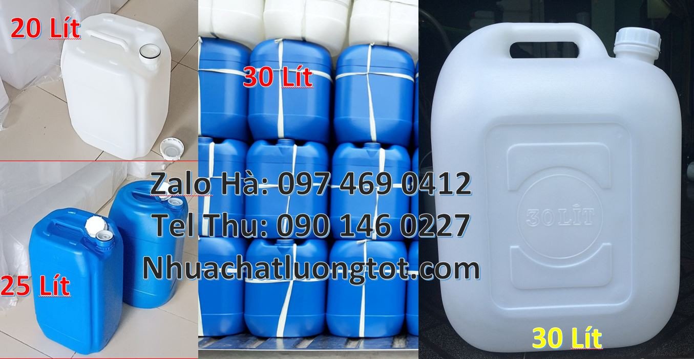 can nhựa lớn màu xanh,can nhựa hdpe màu trắng,can nhựa 20l giá rẻ hcm
