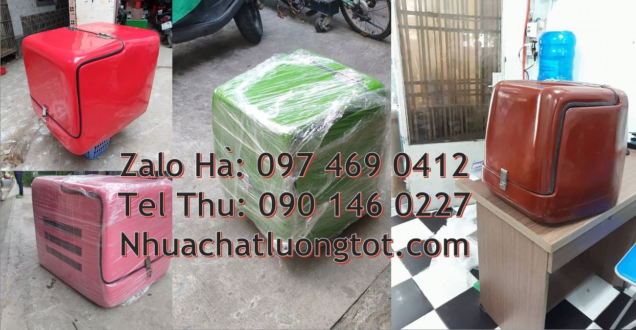 thùng giao hàng màu xanh,thùng giao đồ ăn uống ,thùng giao hàng giá rẻ