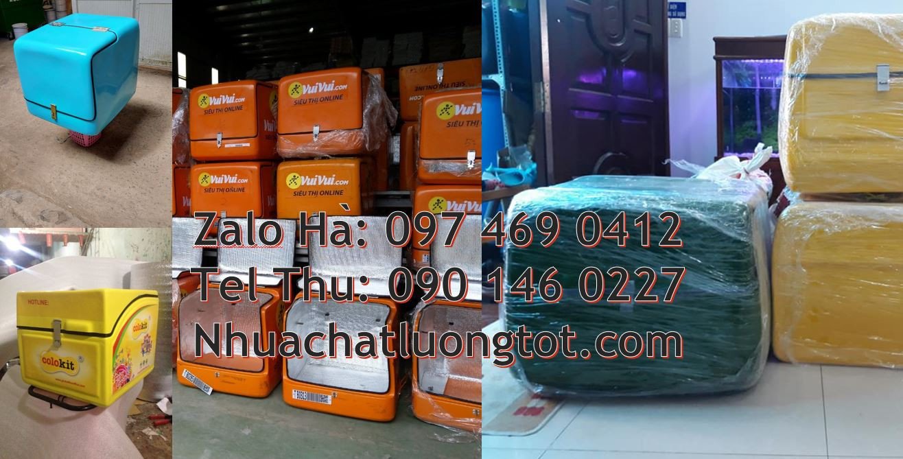 thùng giao hàng màu xanh,thùng giao đồ ăn uống ,thùng giao hàng giá rẻ