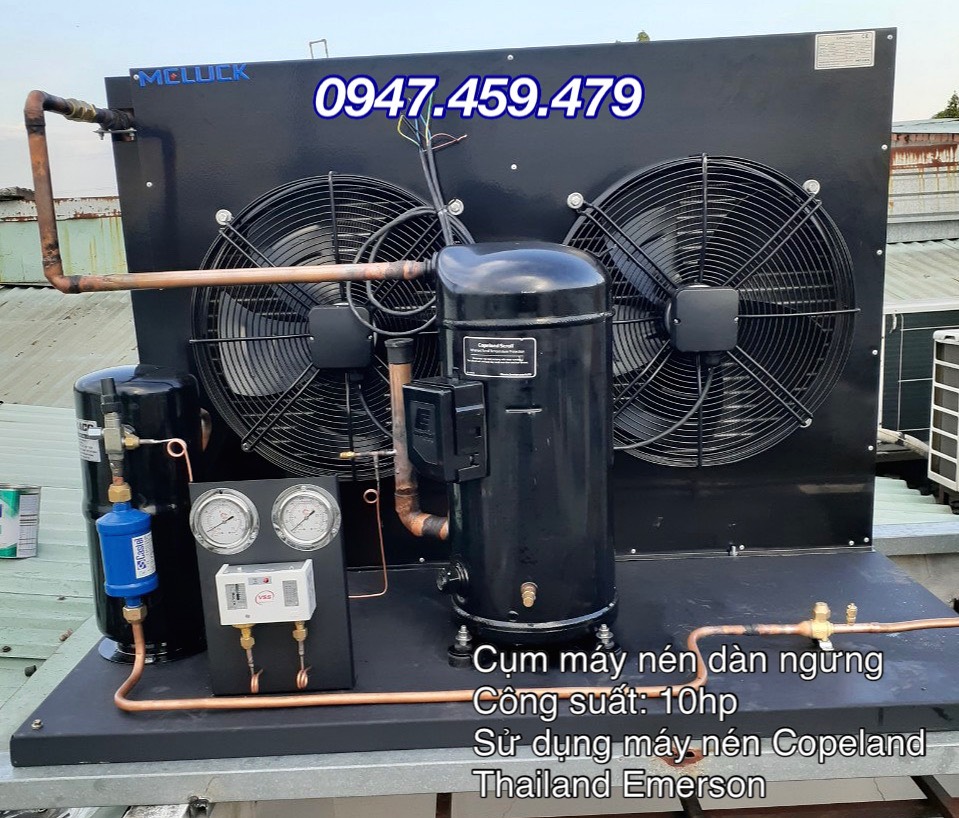 lắp đặt tận nơi cụm máy nén Copeland 15hp ZR190KC tại Bình Tân