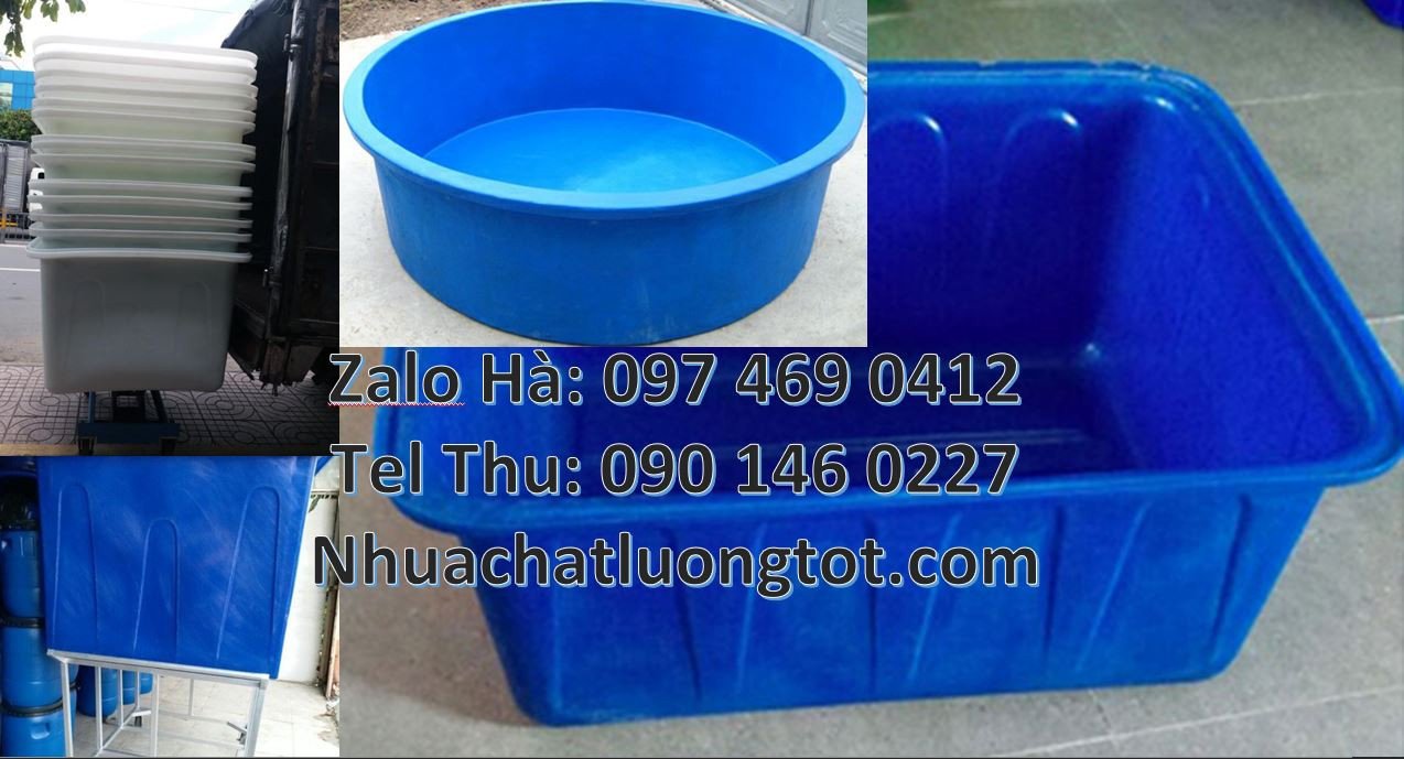 thùng nhựa tròn 1000l,thùng nhựa hình chữ nhật 1200l,thùng chứa nước