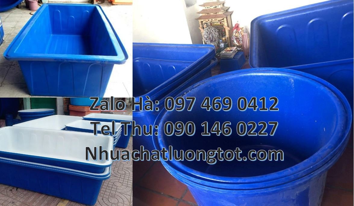 thùng nhựa tròn 1000l,thùng nhựa hình chữ nhật 1200l,thùng chứa nước
