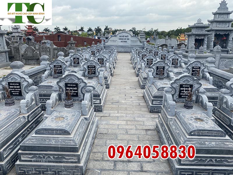 Nghĩa trang xây khuôn viên lăng mộ đá đẹp Bình Phước