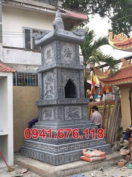4567 Mẫu tháp đá tro cốt đẹp bán bến tre tháp sư