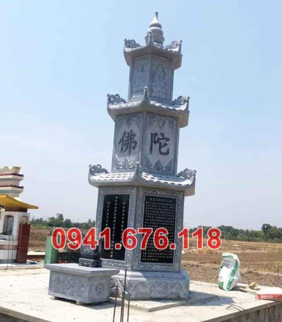 4567 Mẫu tháp đá tro cốt đẹp bán bến tre tháp sư