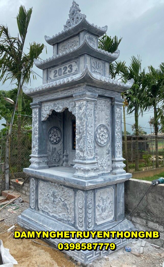 lăng thờ vđá tự nhiên lắp đặt tại ninh bình