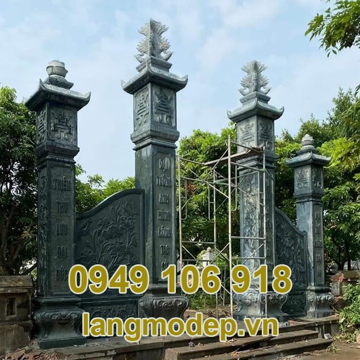 Cổng đá khu lăng mộ đá thiết kế theo phong thuỷ