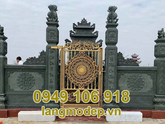 Cổng đá khu lăng mộ đá thiết kế theo phong thuỷ