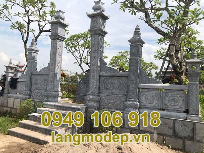 Cổng đá khu lăng mộ đá thiết kế theo phong thuỷ