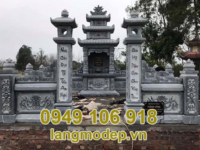 Cổng đá khu lăng mộ đá thiết kế theo phong thuỷ