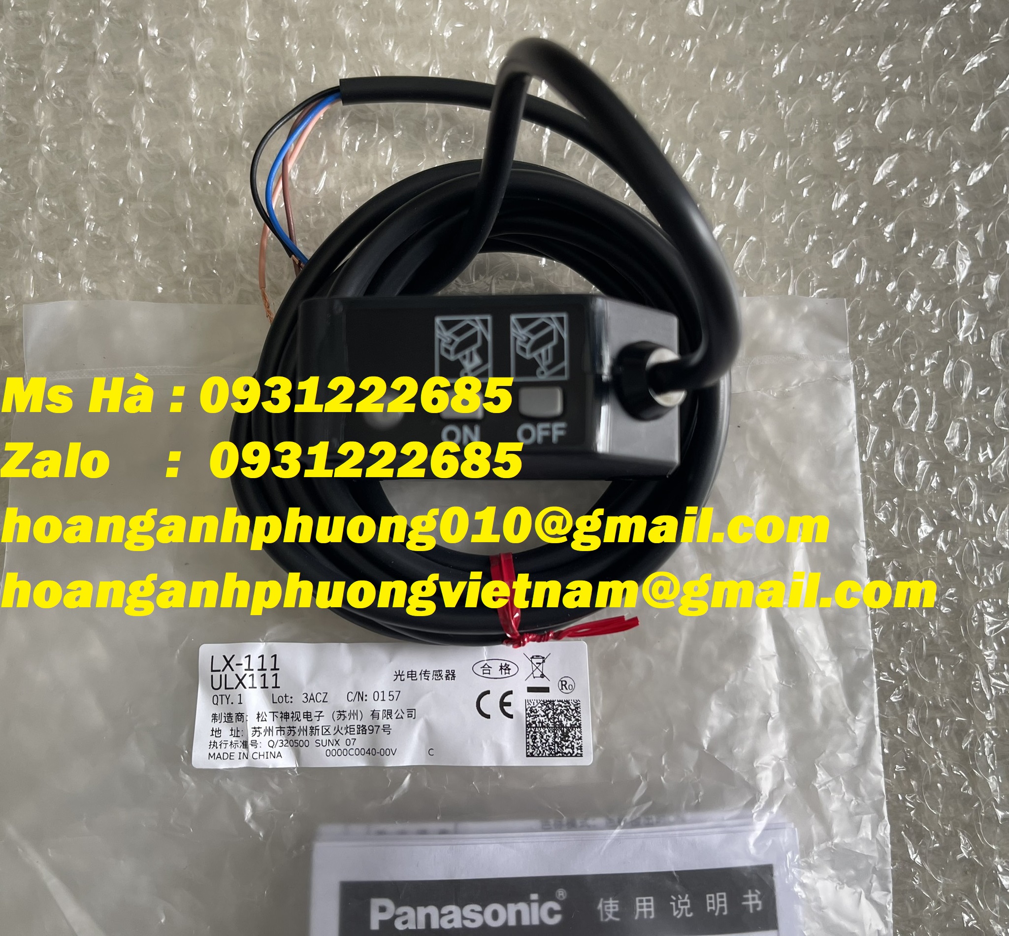 Cảm biến phát hiện vạch màu panasonic LX-111