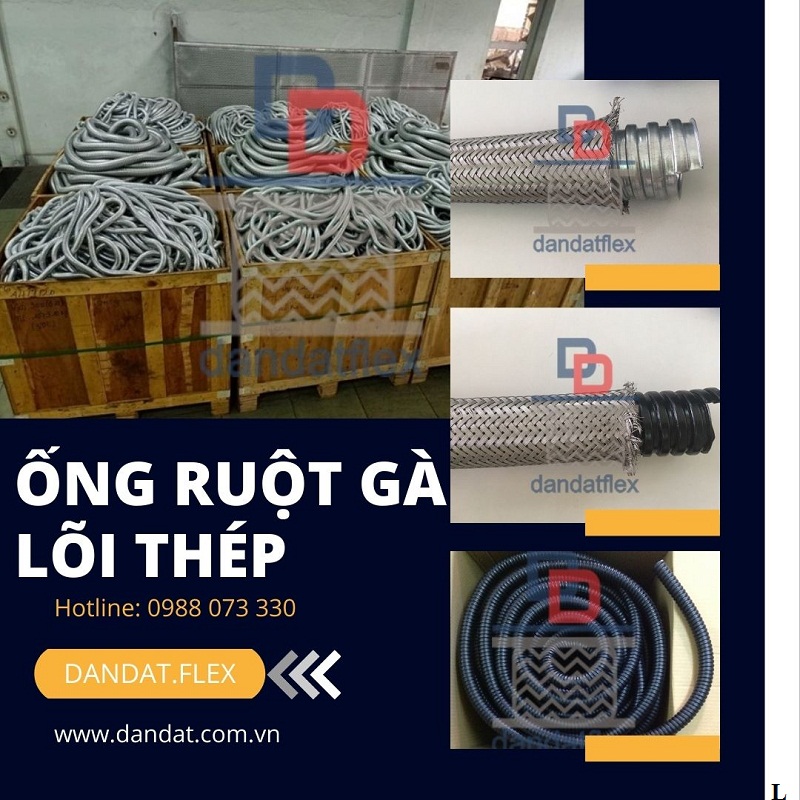Ống ruột gà lõi thép, ống luồn dây điện, ống luồn dây điện bọc nhựa