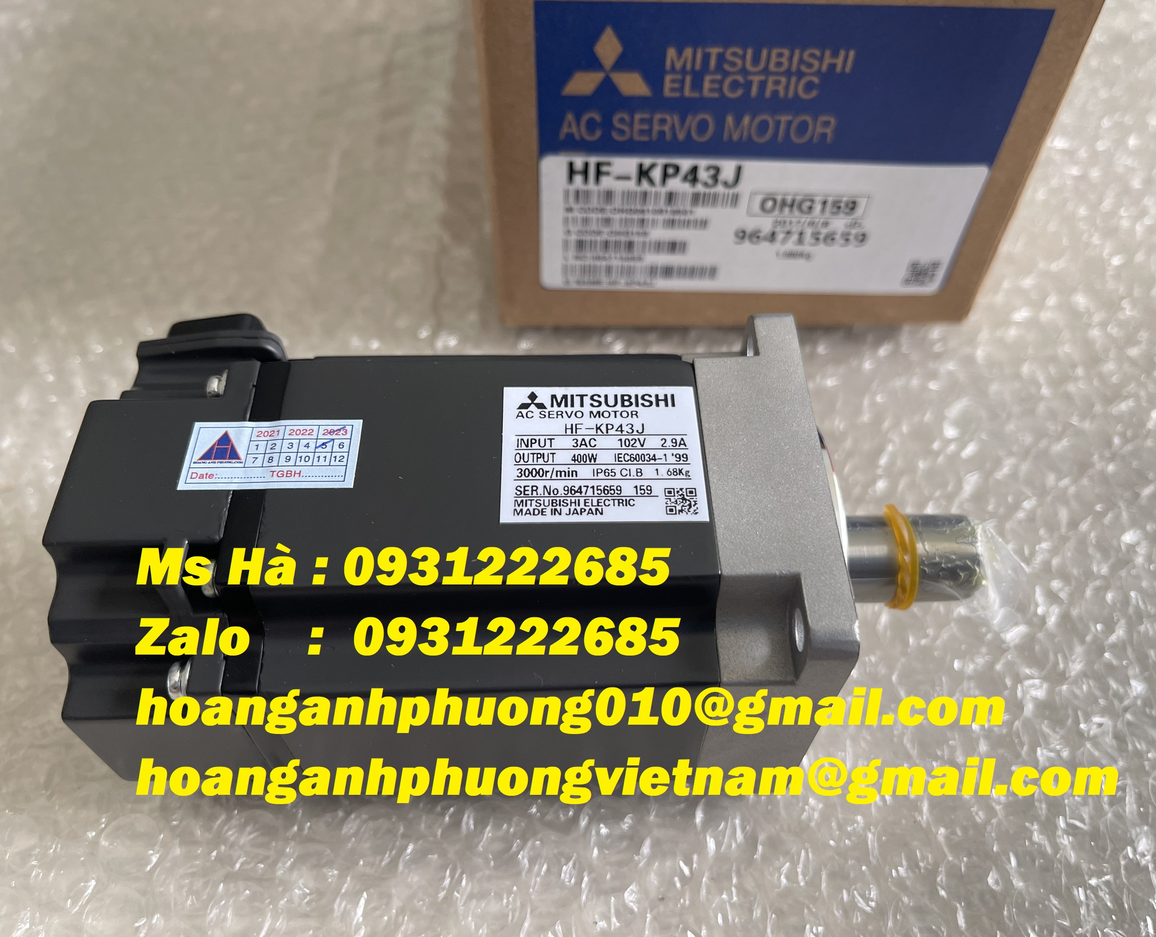 Ac servo motor mitsubishi HF-KP43J giá cạnh tranh