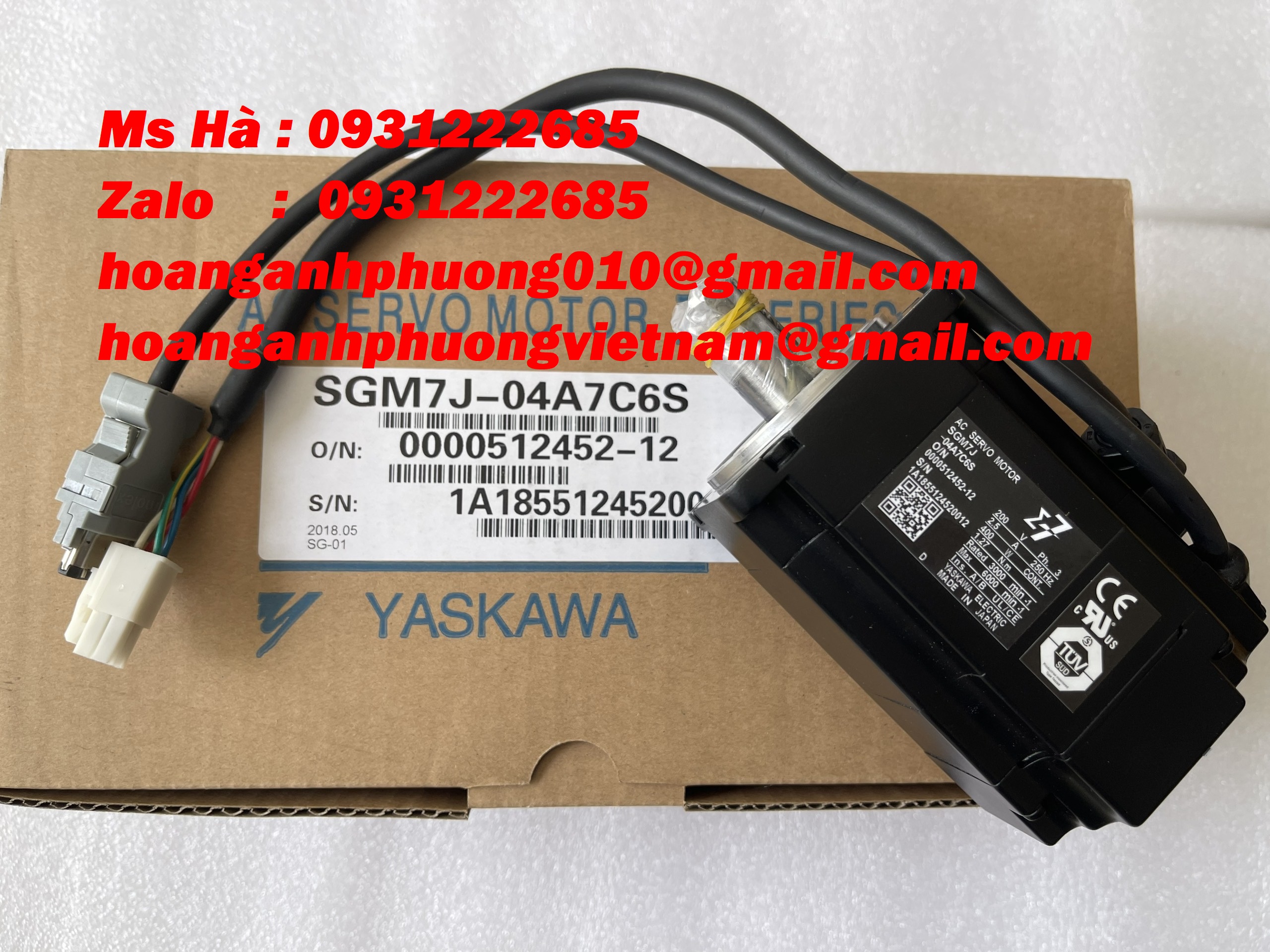 Bộ động cơ nhập giá tốt dòng yaskawa SGM7J-04A7C6S