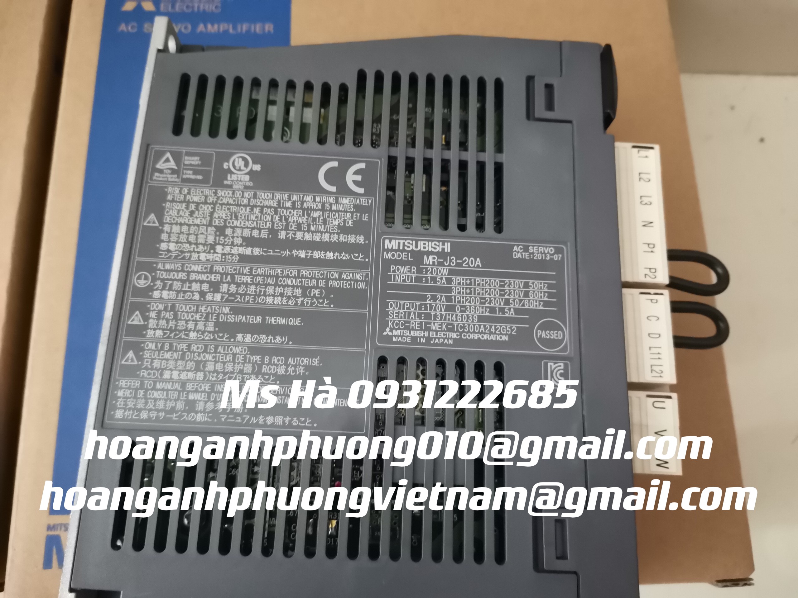 Bộ driver giá ưu đãi hàng nhập mitsubishi MR-J3-20A