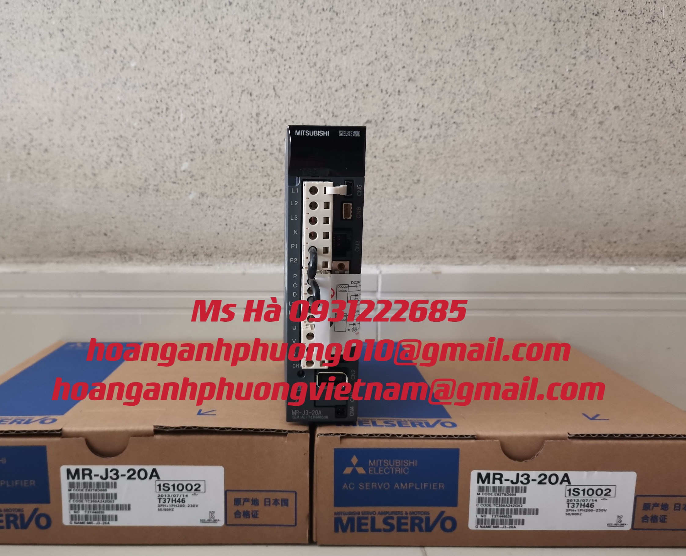Servo MR-J3-20A mitsubishi - hàng nhập khẩu - dòng điều khiển