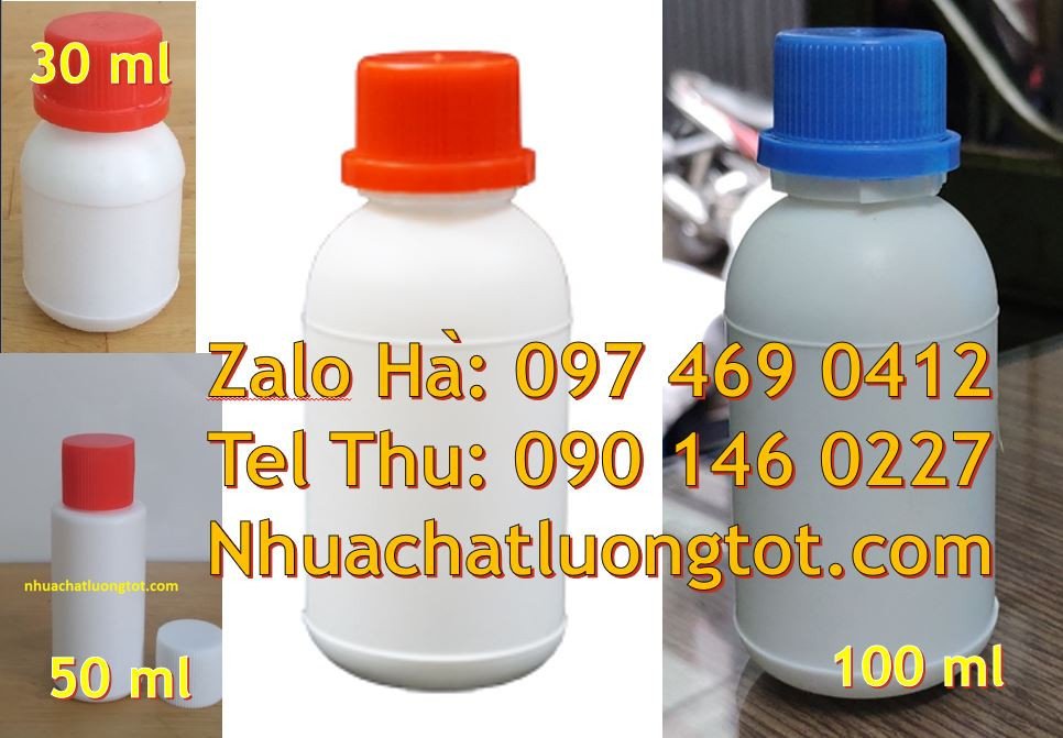 chai nhựa nhỏ 100ml,chai nhựa trắng 50ml đựng nước nhỏ mắt,chai nhựa r