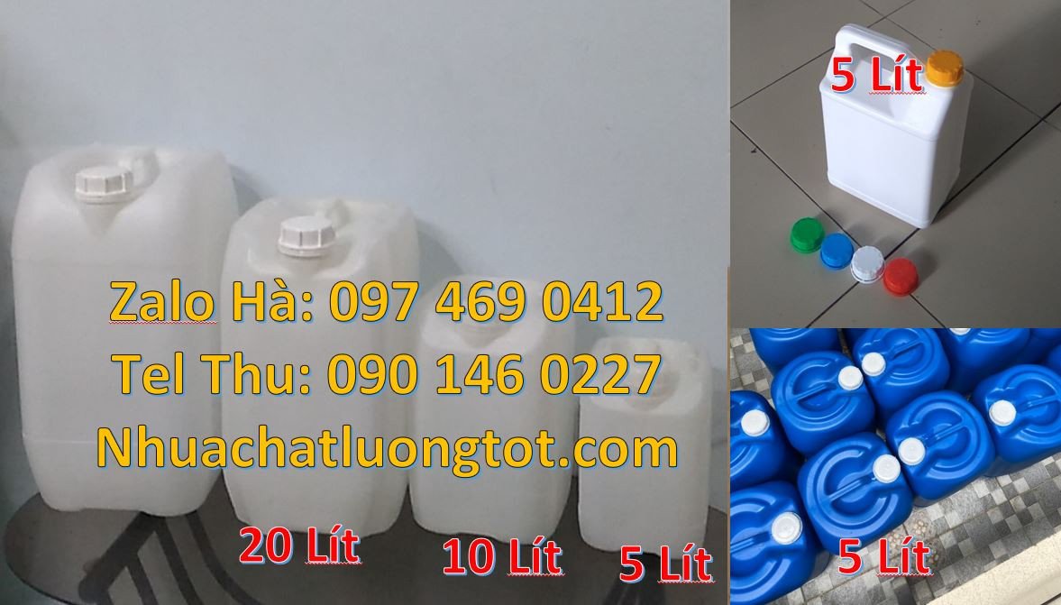 can nhựa nhỏ 4l đựng thực phẩm,can nhựa 5l đựng nước tẩy rửa,can nhựa