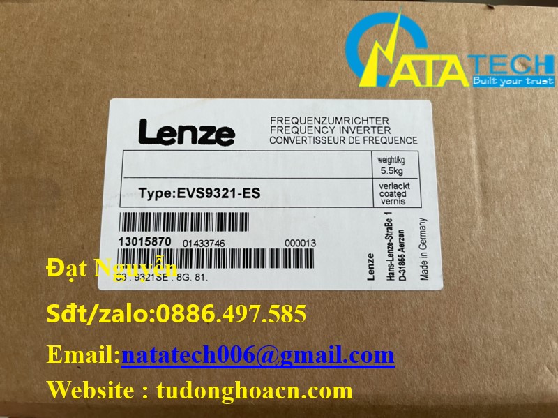 EVS9321-ES biến tần Lenze mới giá tốt chính hãng bảo hành đủ 12 tháng