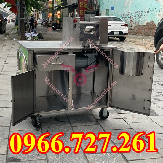 Máy ép mía 2 cây bàn dài siêu sạch