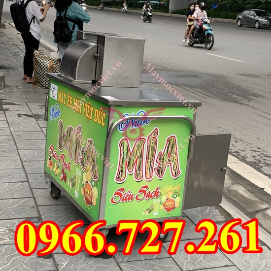 Máy ép mía 2 cây bàn dài siêu sạch