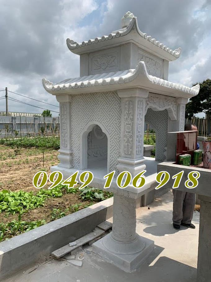 Mẫu cây hương nghĩa trang gia đình bằng đá