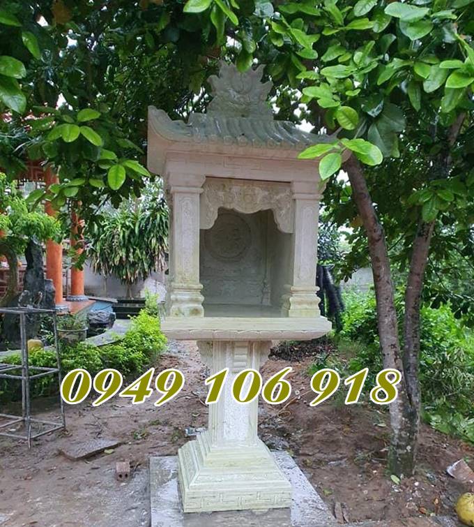Mẫu cây hương nghĩa trang gia đình bằng đá