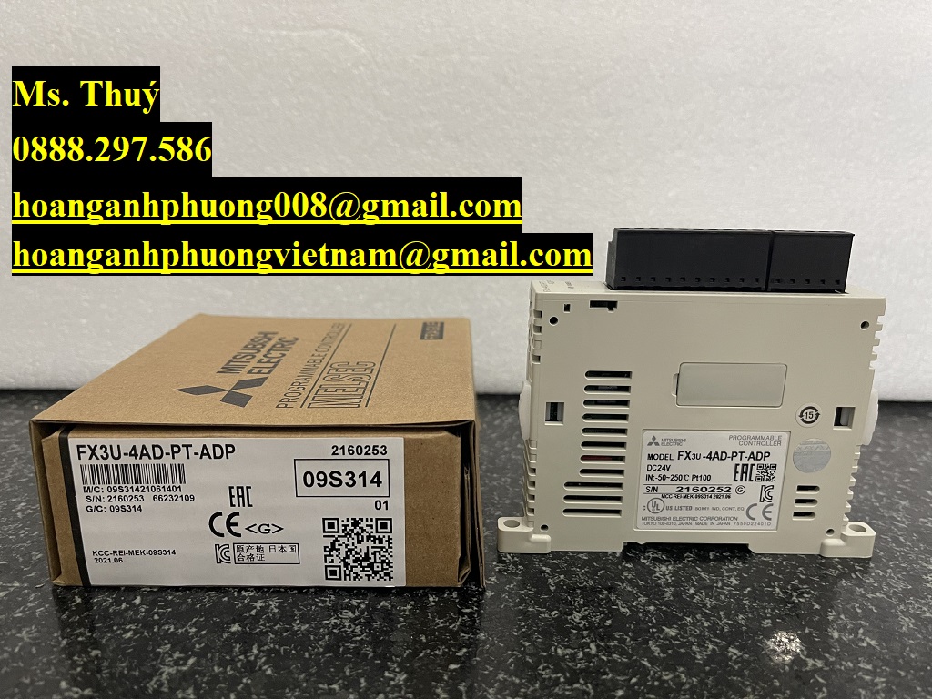 FX3U-4AD-PT-ADP  Mô đun 4 đầu vào  Mitsubishi giá tốt