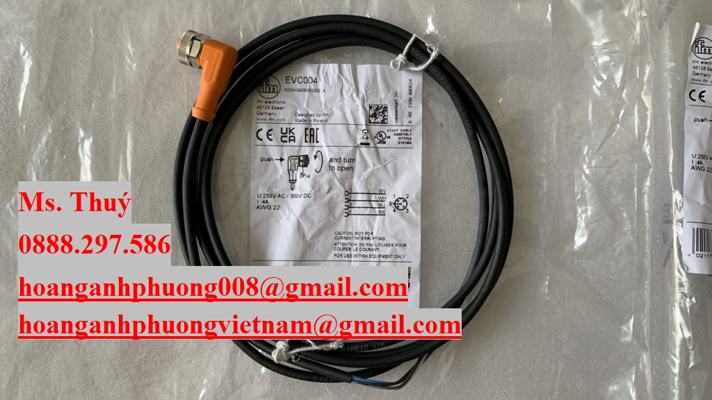 Cáp kết nối IFM EVC004 2M  Công ty Hoàng Anh Phương