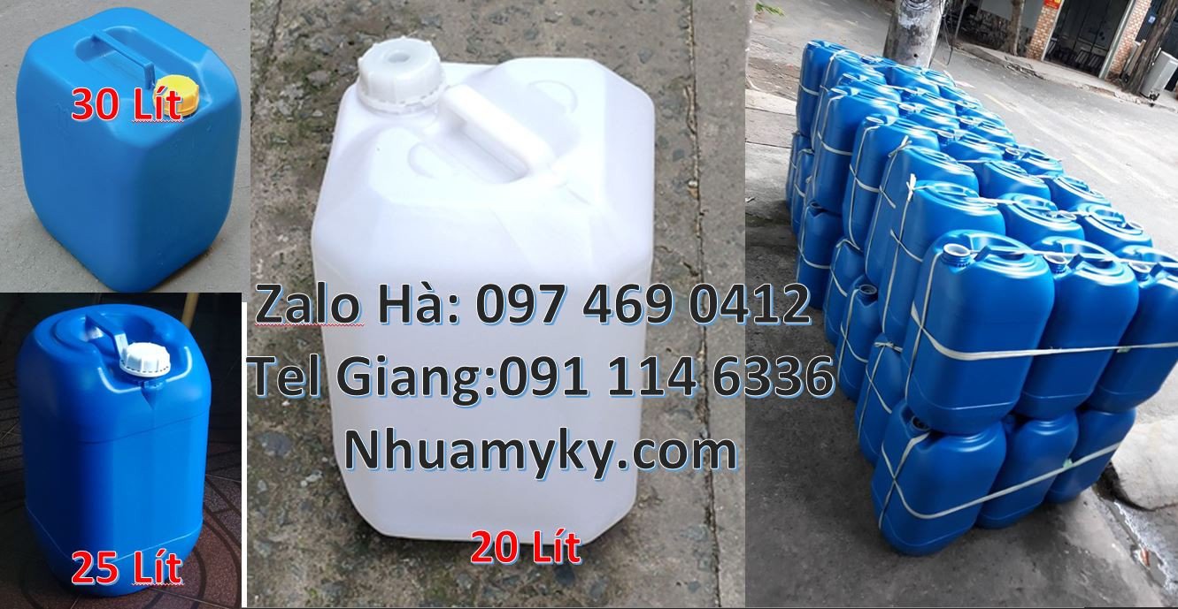 can nhựa 20l đựng nước,can nhựa hdpe giá rẻ,can nhựa 30l đựng hóa chất