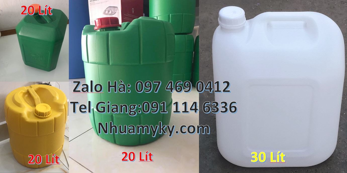 can nhựa 20l đựng nước,can nhựa hdpe giá rẻ,can nhựa 30l đựng hóa chất