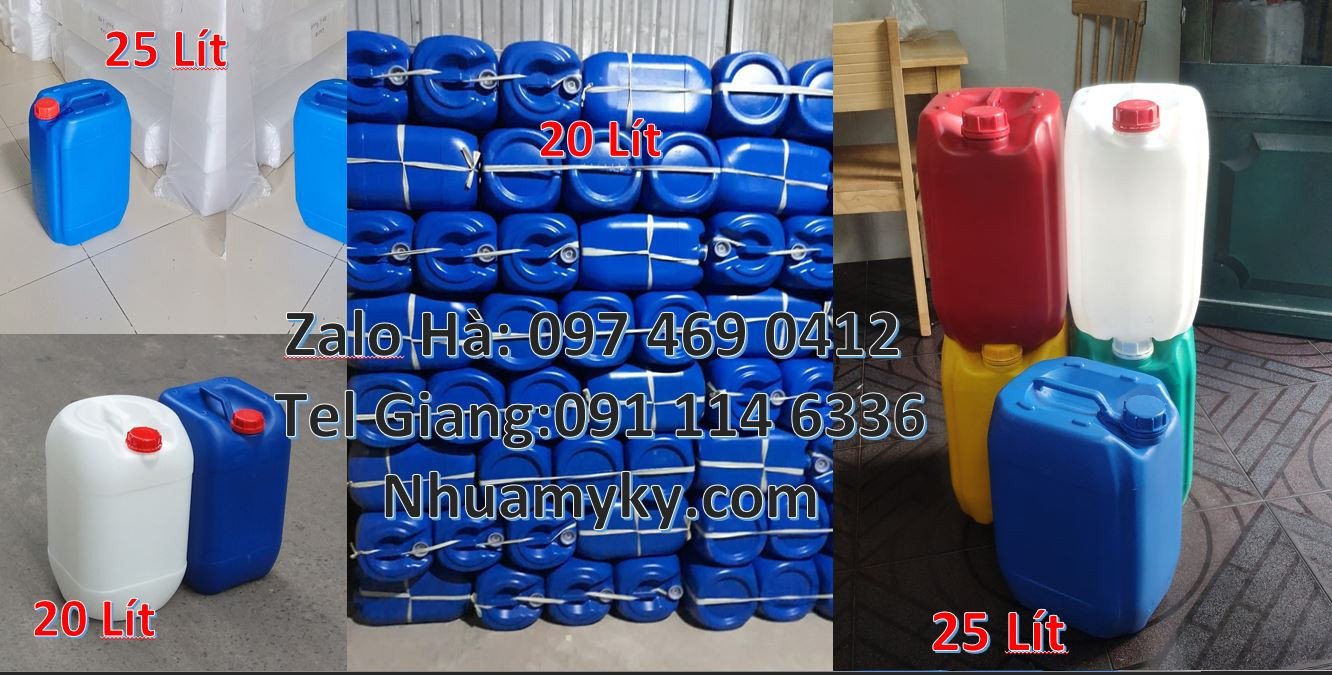 can nhựa 20l đựng nước,can nhựa hdpe giá rẻ,can nhựa 30l đựng hóa chất