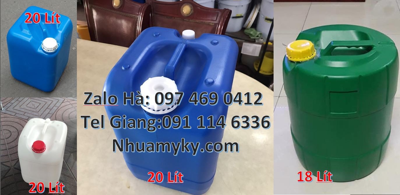 can nhựa 20l đựng nước,can nhựa hdpe giá rẻ,can nhựa 30l đựng hóa chất